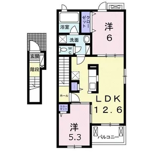 マイプレイス II【2階】の間取り