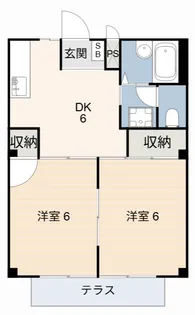 コーポ吉田A【2階】の間取り