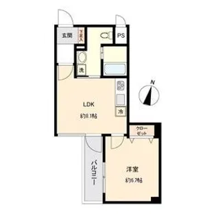 KDXレジデンス一番町【5階】の間取り