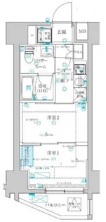 スパシエ蒲田グランドタワー【13階】の間取り