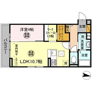 ハルメゾン三の丸【1階】の間取り