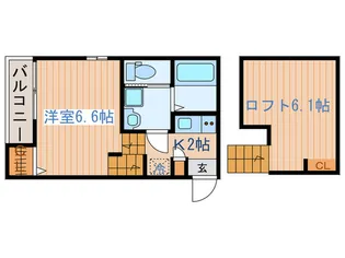 クラルテ【1階】の間取り