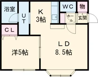ノースアコード【2階】の間取り
