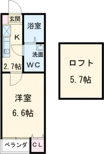 メドラーウエスト【1階】の間取り