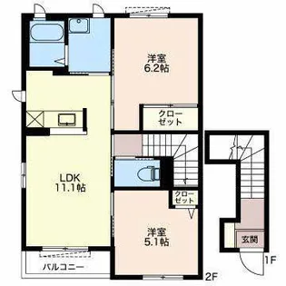 エントピアB【2階】の間取り