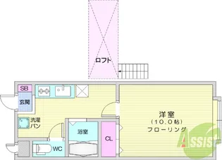 ピュアパレス【2階】の間取り