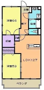 グランストーク椿【4階】の間取り