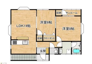 セレスノーブルIIIの間取り