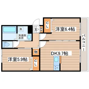 kahara【3階】の間取り