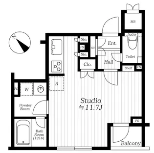 アヴァンシア上野毛【3階】の間取り