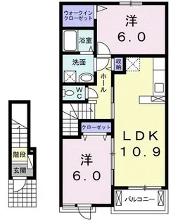 フラワー・ガーデン【2階】の間取り