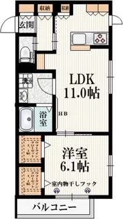 フェリシア桃井【4階】の間取り