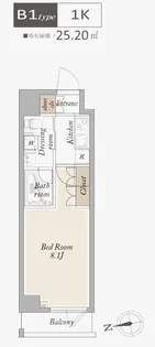 アジールコート武蔵新田【3階】の間取り