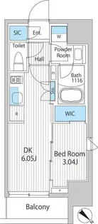 IPSE東京月島【4階】の間取り
