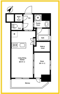 グローベル横浜伊勢佐木町【7階】の間取り
