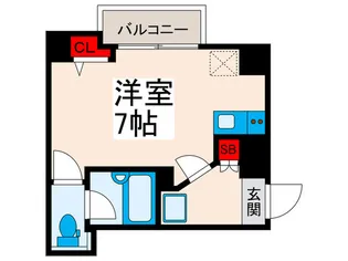ロ-レル新町【5階】の間取り