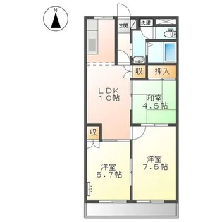 レジデンス【2階】の間取り