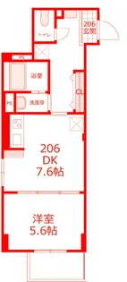 フルール横浜鶴ヶ峰【2階】の間取り