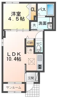 センチュリー ドエル【1階】の間取り
