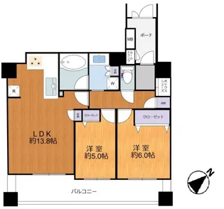 グランタワー小田急相模原【15階】の間取り