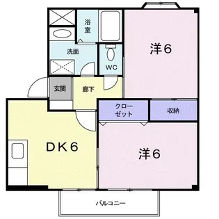 ブライトンハイツI【2階】の間取り