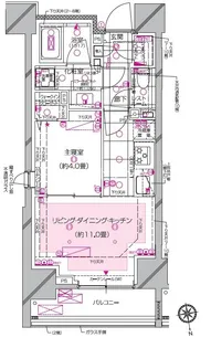 ピアース南麻布【5階】の間取り