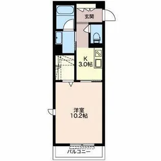 アルフラットK【1階】の間取り