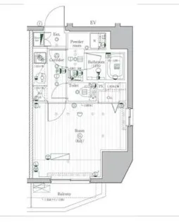 PREMIUM CUBE 駒込【4階】の間取り