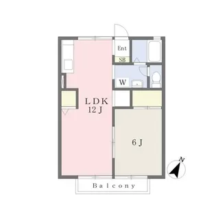 サンセジュールA棟・B棟【2階】の間取り