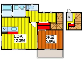 ル・トレゾ-ル【2階】の間取り