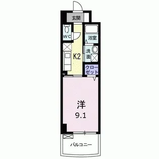 モデラート【3階】の間取り