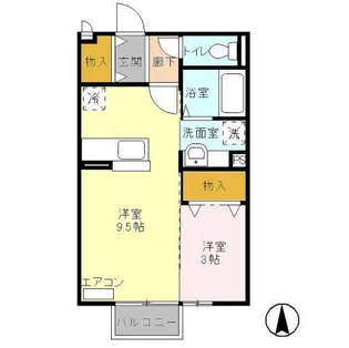 プランタン A【1階】の間取り