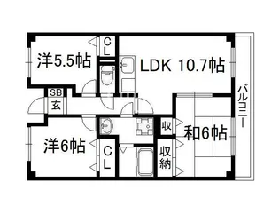 エル パティオ田原【4階】の間取り