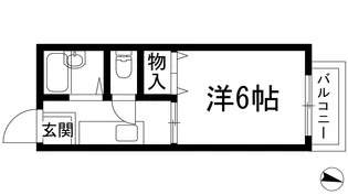 アブニールハイツ【1階】の間取り