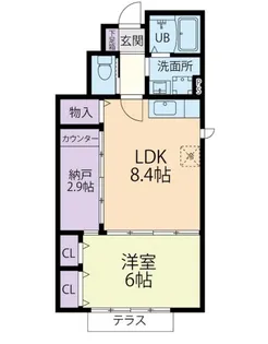 Sunny Flat(サニーフラット)【1階】の間取り