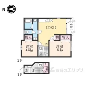 プラッツB【2階】の間取り
