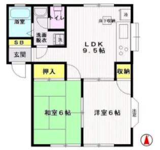 メゾン・ドKawaguchi【1階】の間取り