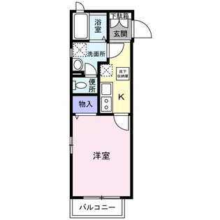 メゾン・ベルトポス【1階】の間取り