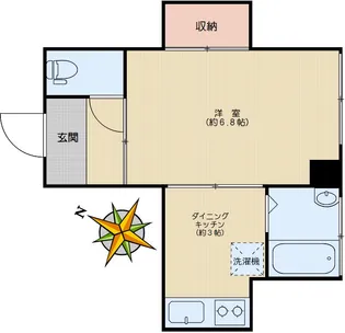 ニュールックハイツ【4階】の間取り