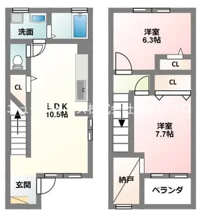 ノーブルビレッジ高柳【2階】の間取り