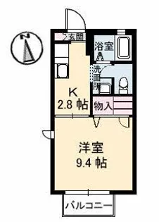 プラージュ【1階】の間取り