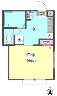 コーポ山舘【1階】の間取り