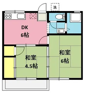 第一あかねコーポ【2階】の間取り