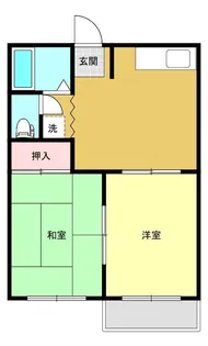 南湖ウイングA【2階】の間取り
