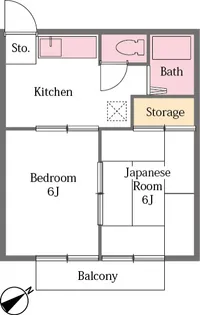 コーポマーシュ【2階】の間取り