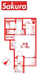 Grand RiviereII【1階】の間取り