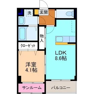 Cala rosso【1階】の間取り