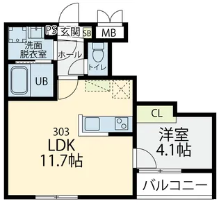 プラフィド【3階】の間取り