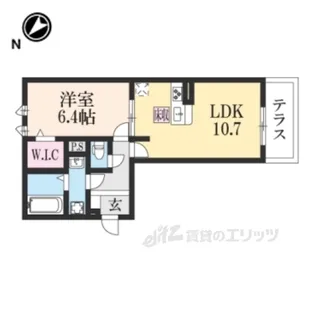 グラシア内畑【1階】の間取り
