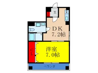 ハーミッツ・セル瑞光【2階】の間取り
